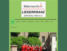 Tablet Screenshot of liederkranz-zwickau.org